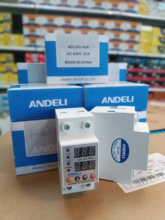 محافظ ولتاژ و جریان ۶۳ آمپر آندلی با دو نمایشگر دیجیتال برای نمایش ولتاژ و جریان