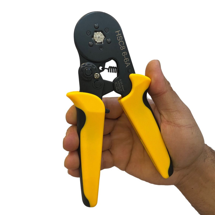 انبر پرس وایرشو شش گوش مدل hsc8 6-6 در دست کاربر