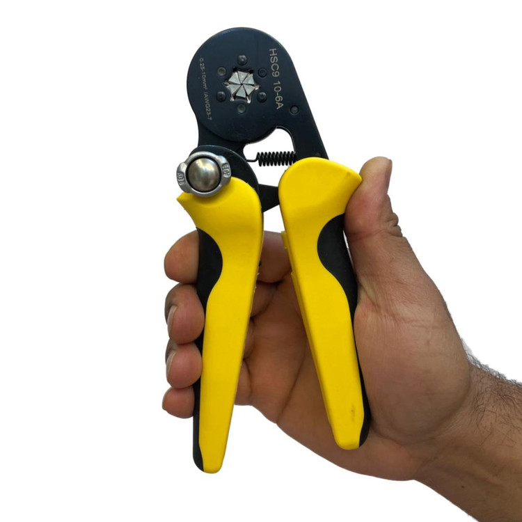 پرس وایرشو ۶ گوش سایز ۰.۲۵ تا ۱۶ میلیمتر مربع در دست کاربر