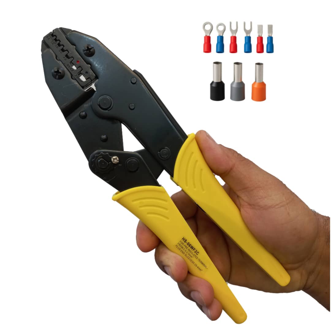 انبر پرس سرسیم روکش دار (سرسیم گرد-سرسیم دوشاخ)وایرشو لوله ای